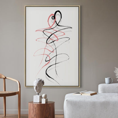 Leinwandbild - Tangled Passion (1 Part) Vertical