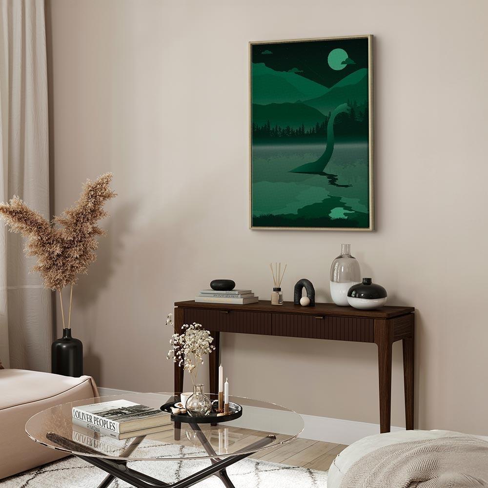 Leinwandbild Loch Ness – Mystische Landschaft im Hochformat