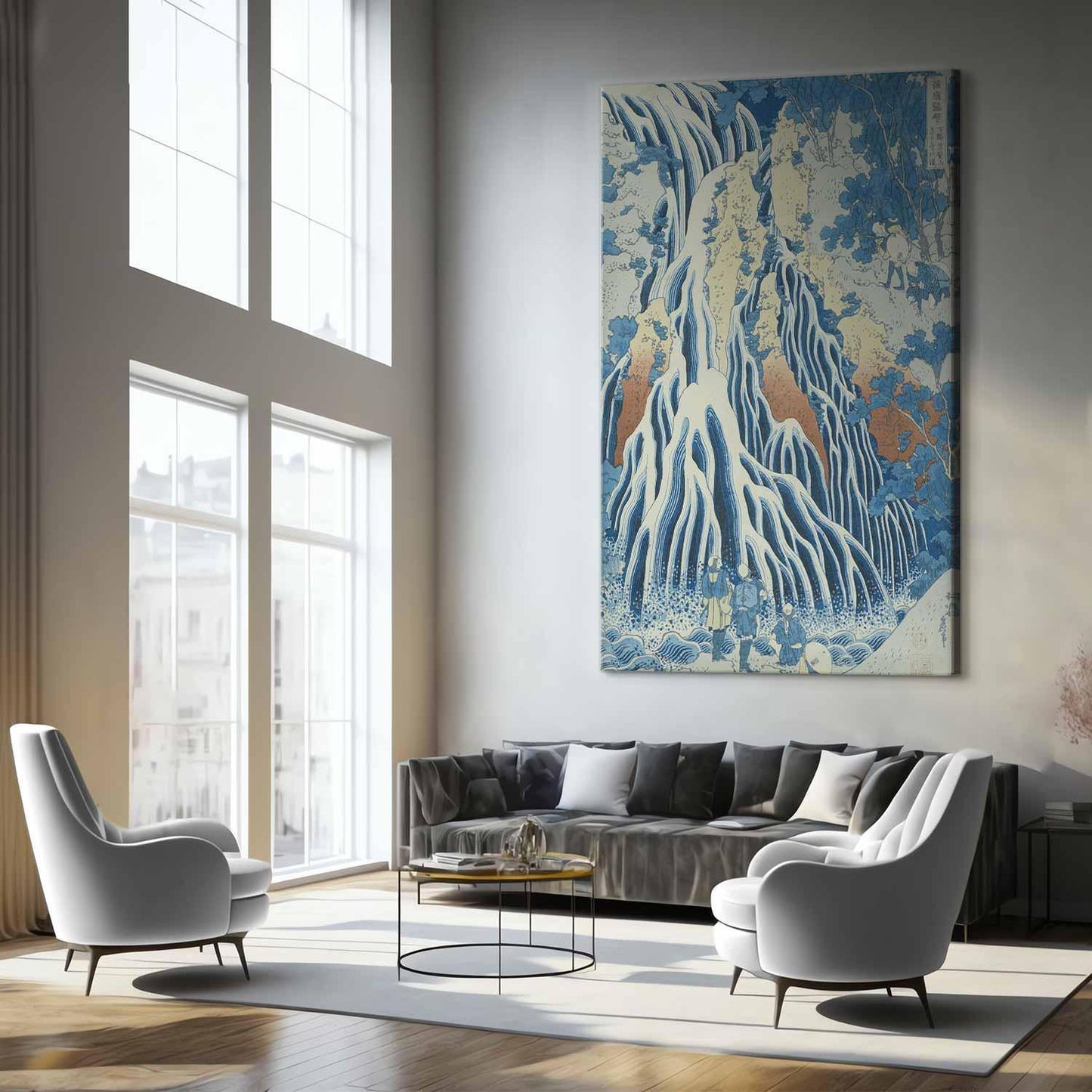 Wandbild XXL - Hokusai Katsushika – Kirifuri Waterfall at Kurokami, Shimotsuke