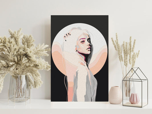 Malen nach Zahlen - Lady Moon