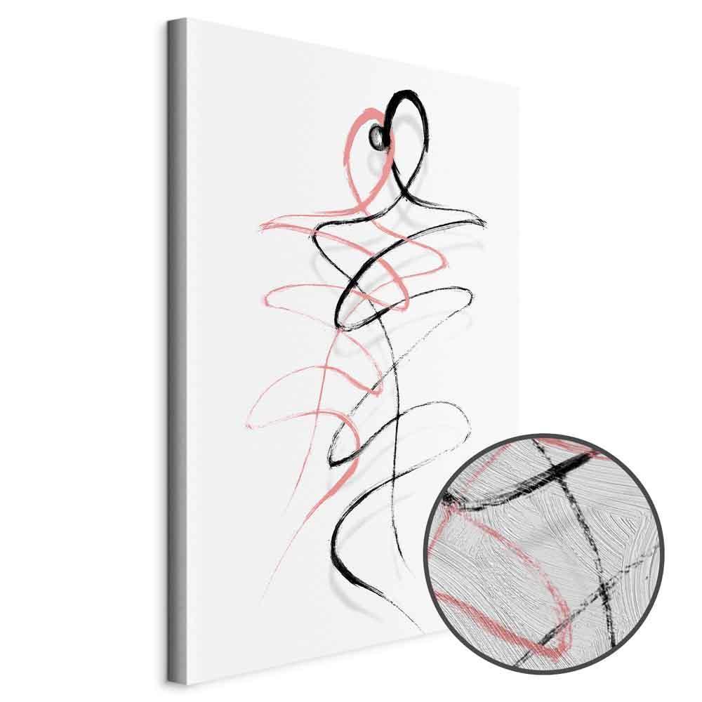 Leinwandbild - Tangled Passion (1 Part) Vertical