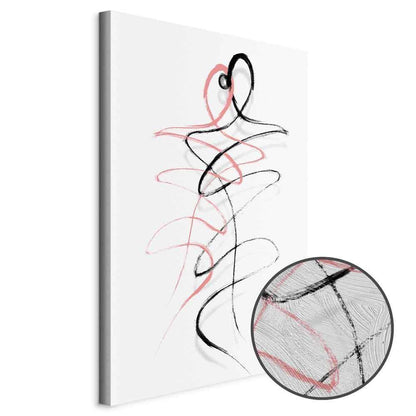Leinwandbild - Tangled Passion (1 Part) Vertical