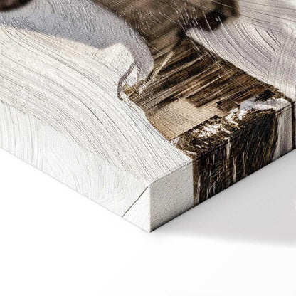 Leinwandbild - Winter in the Dolomites (1 Part) Vertical