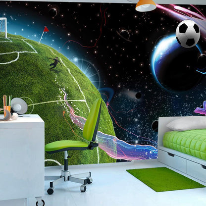 Fototapete Weltraum Match – Kosmisches Design für moderne Räume