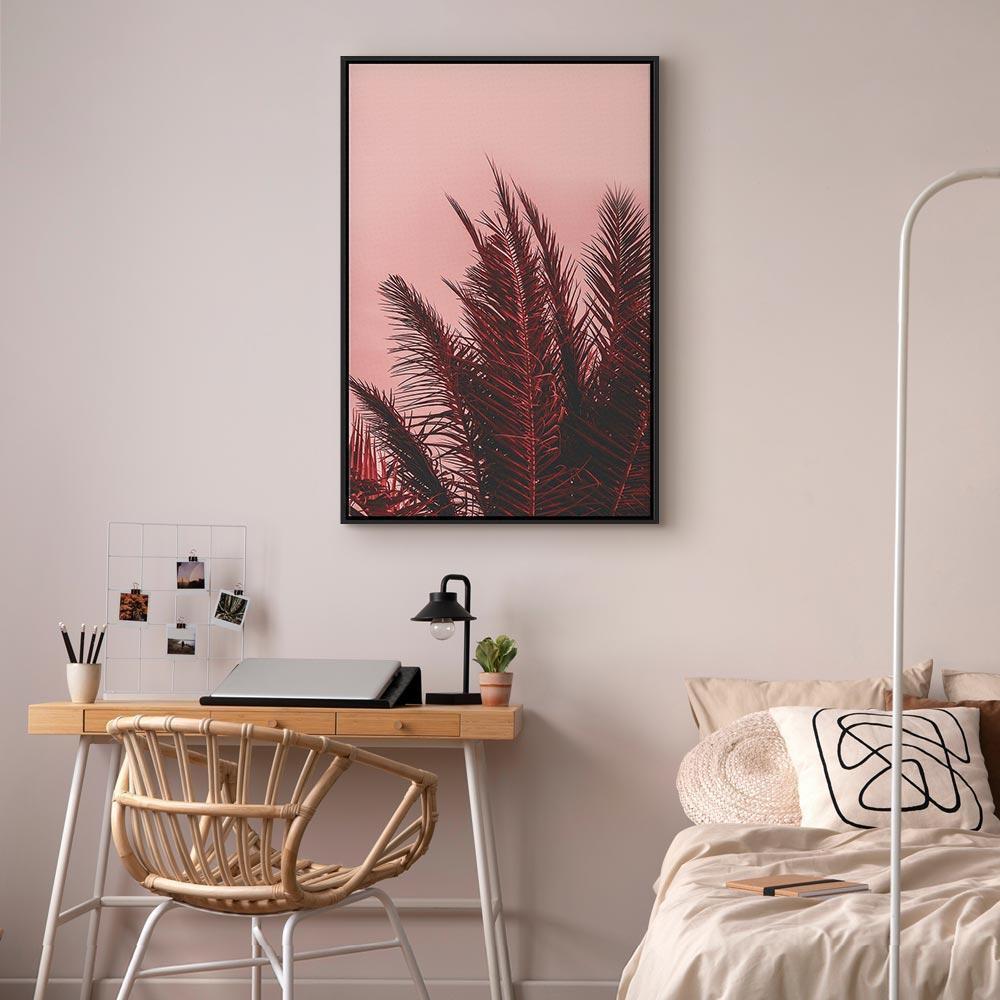 Leinwandbild - Palm Trees at Sunset (1 Part) Vertical