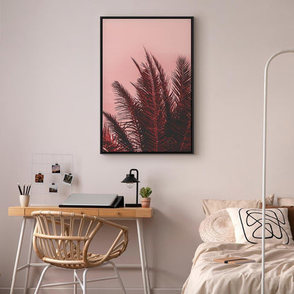 Leinwandbild - Palm Trees at Sunset (1 Part) Vertical