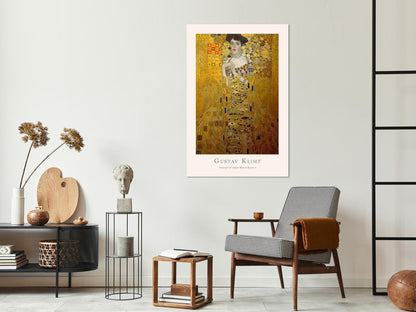 Leinwandbild - Gustav Klimt - Portrait of Adele Bloch (1 Part) Vertical Artgeist