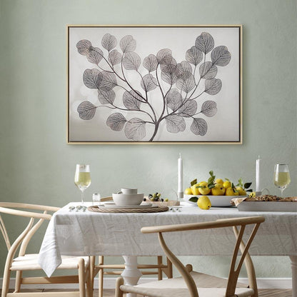 Leinwandbild - Leaves in the Wind (1 Part) Wide