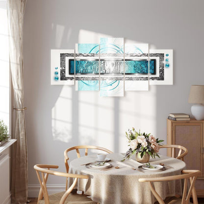 Leinwandbild - Turquoise blizzard