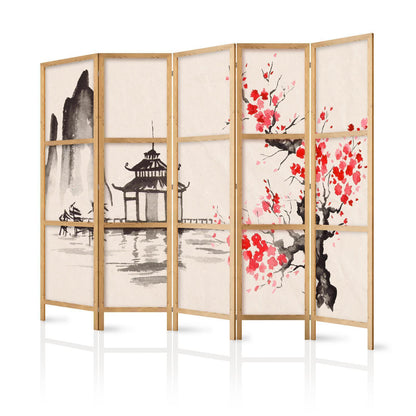 Japanischer Paravent - Mystical Calm Artgeist