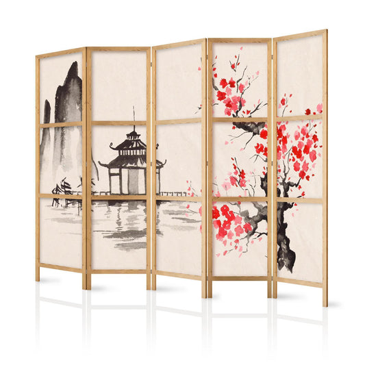 Japanischer Paravent - Mystical Calm Artgeist