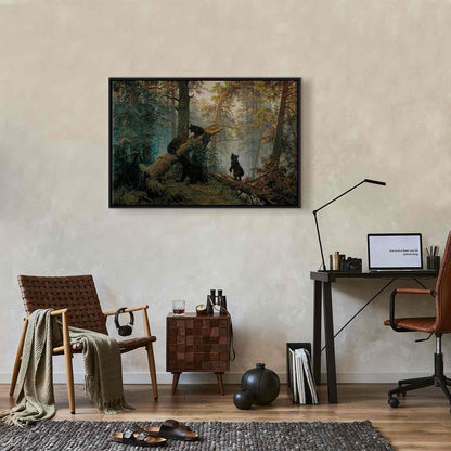 Leinwandbild - Ivan Shishkin – Morning in a Pine Forest