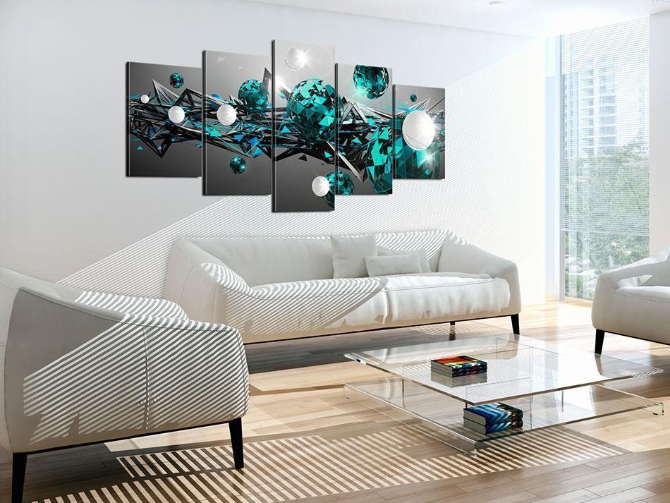Leinwandbild - Turquoise Solar System