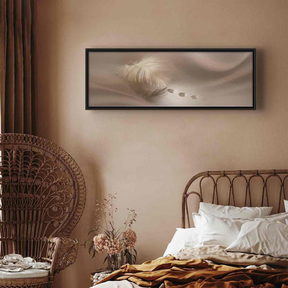 Leinwandbild - Delicate Feather Artgeist