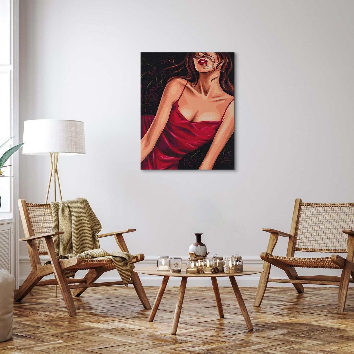 Malen nach Zahlen - Seductive red