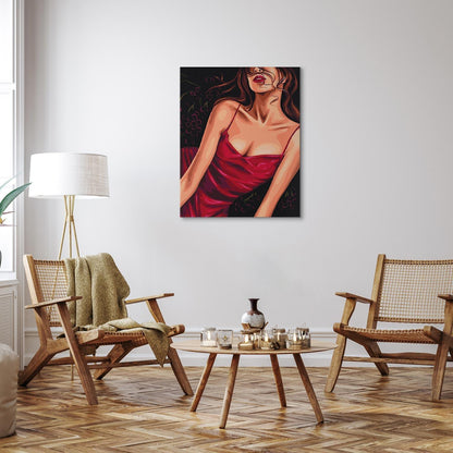 Malen nach Zahlen - Seductive red