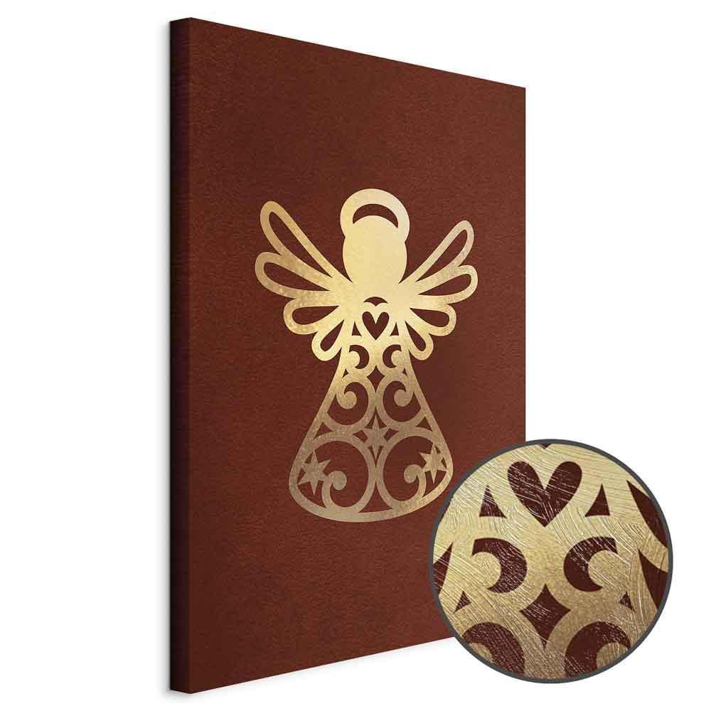 Leinwandbild - Angelic Gold (1 Part) Vertical