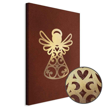 Leinwandbild - Angelic Gold (1 Part) Vertical