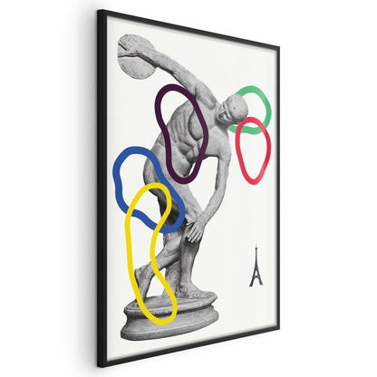 Poster - Collage Graphic - Discus Thrower - Sculpture Artgeist