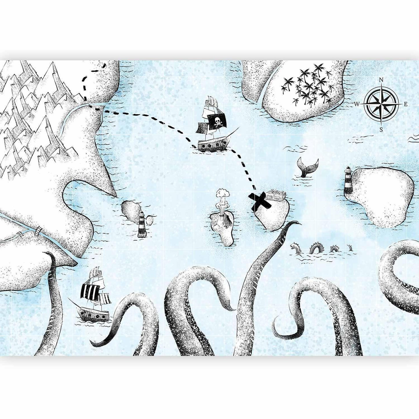 Fototapete - Treasure Map