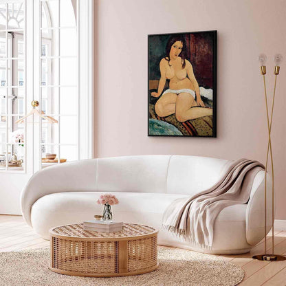Modigliani Wandkunst Sitzende Frau - Premium Kunstdruck mit authentischen Farben