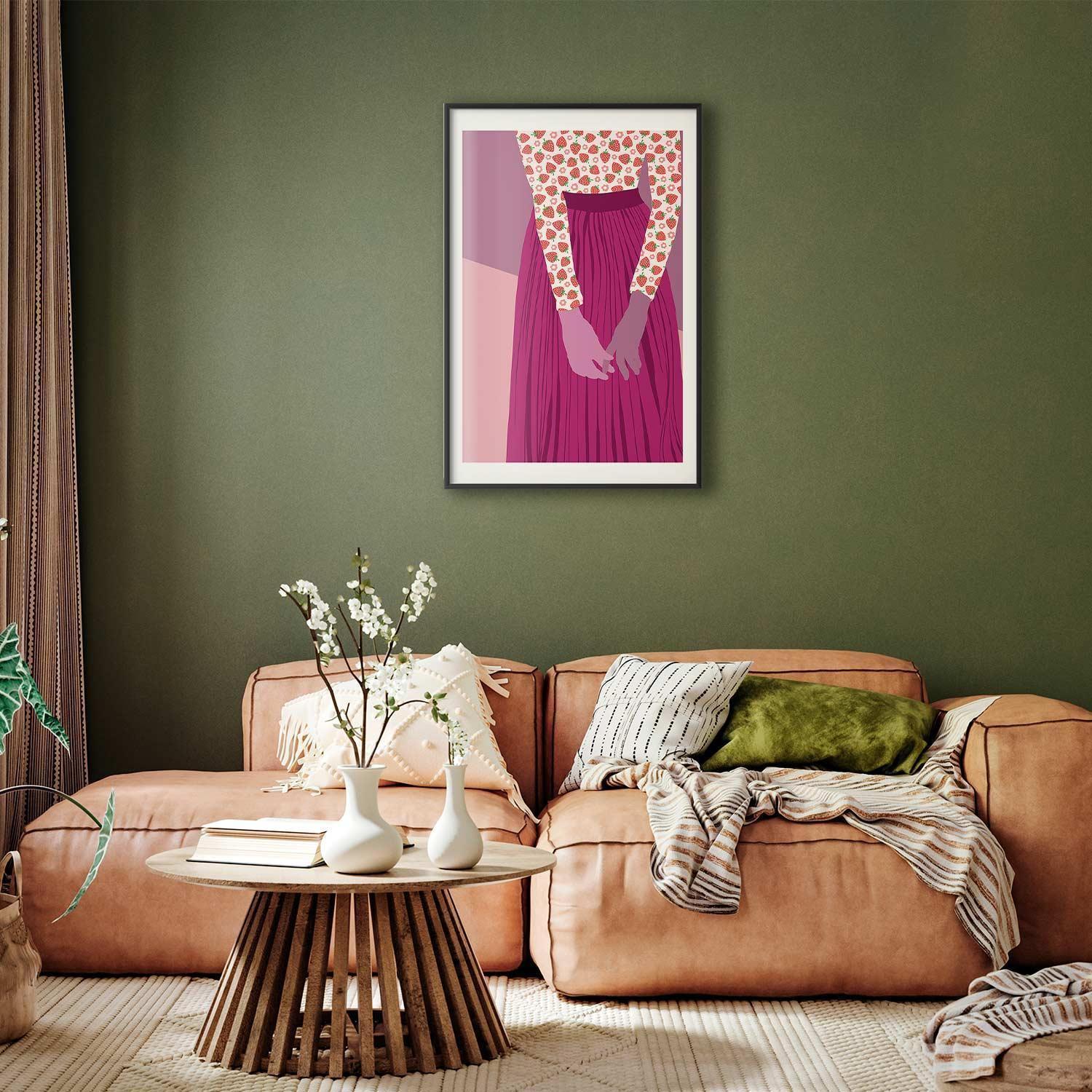Poster - Strawberry Lady Artgeist