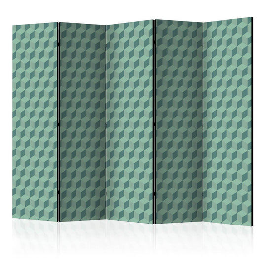 Paravent - Monochromatic cubes II Artgeist