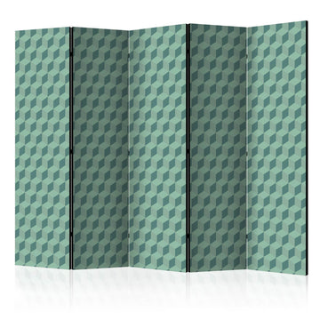 Paravent - Monochromatic cubes II Artgeist