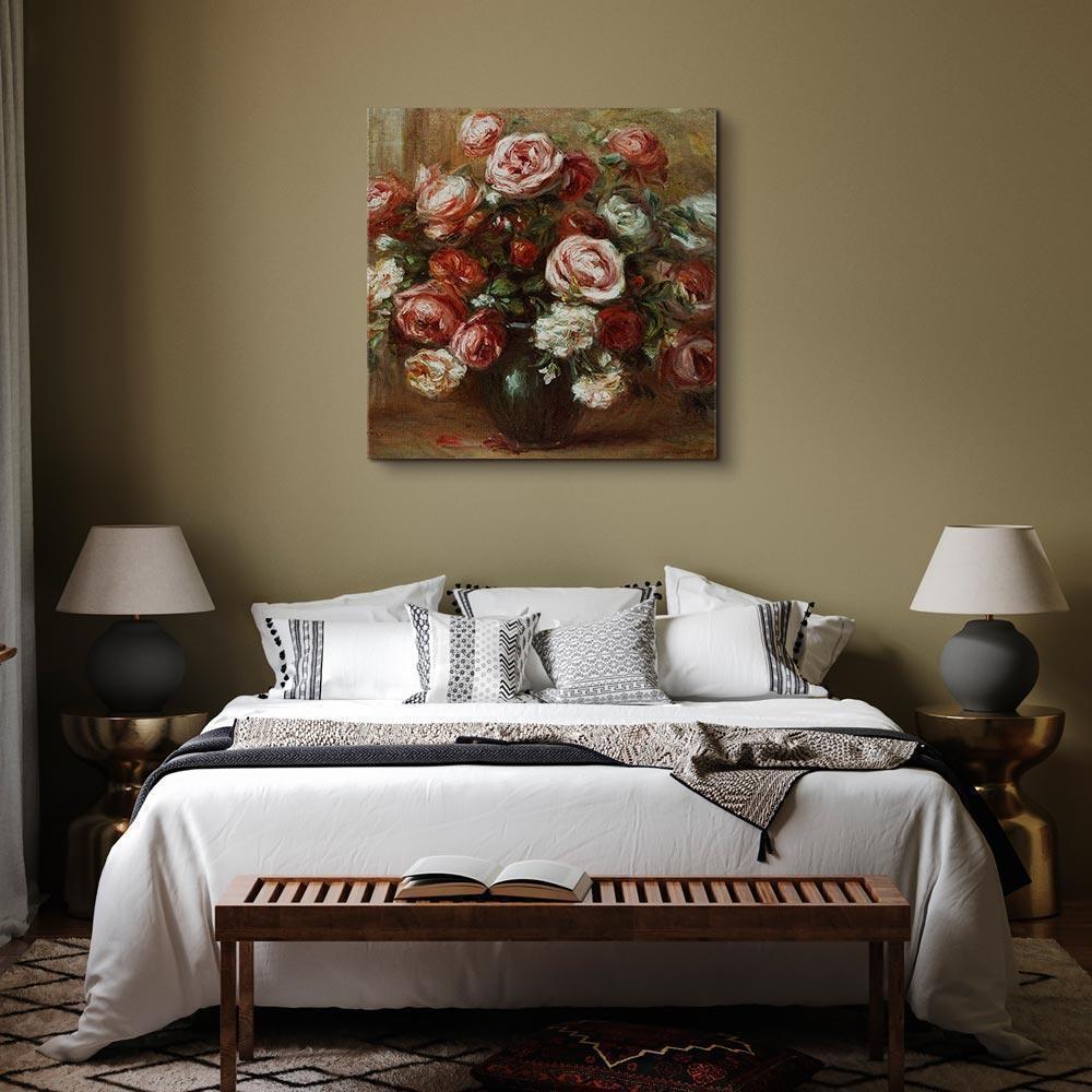 Leinwandbild - Pierre-Auguste Renoir – Still Life with Roses