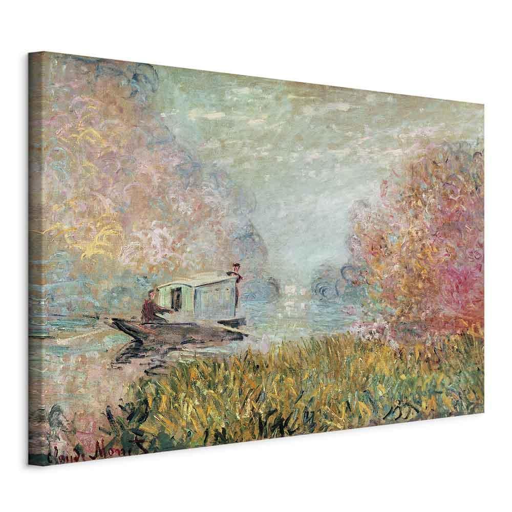 Leinwandbild - Claude Monet – Boat on the Seine