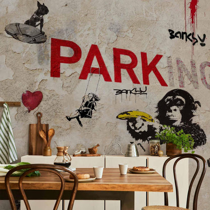 Fototapete - [Banksy] Graffiti Collage Artgeist