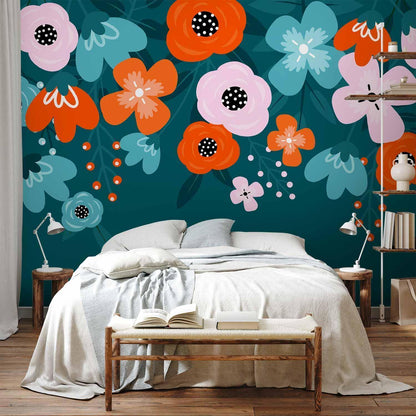 Fototapete - Colorful Bloom - Third Variant