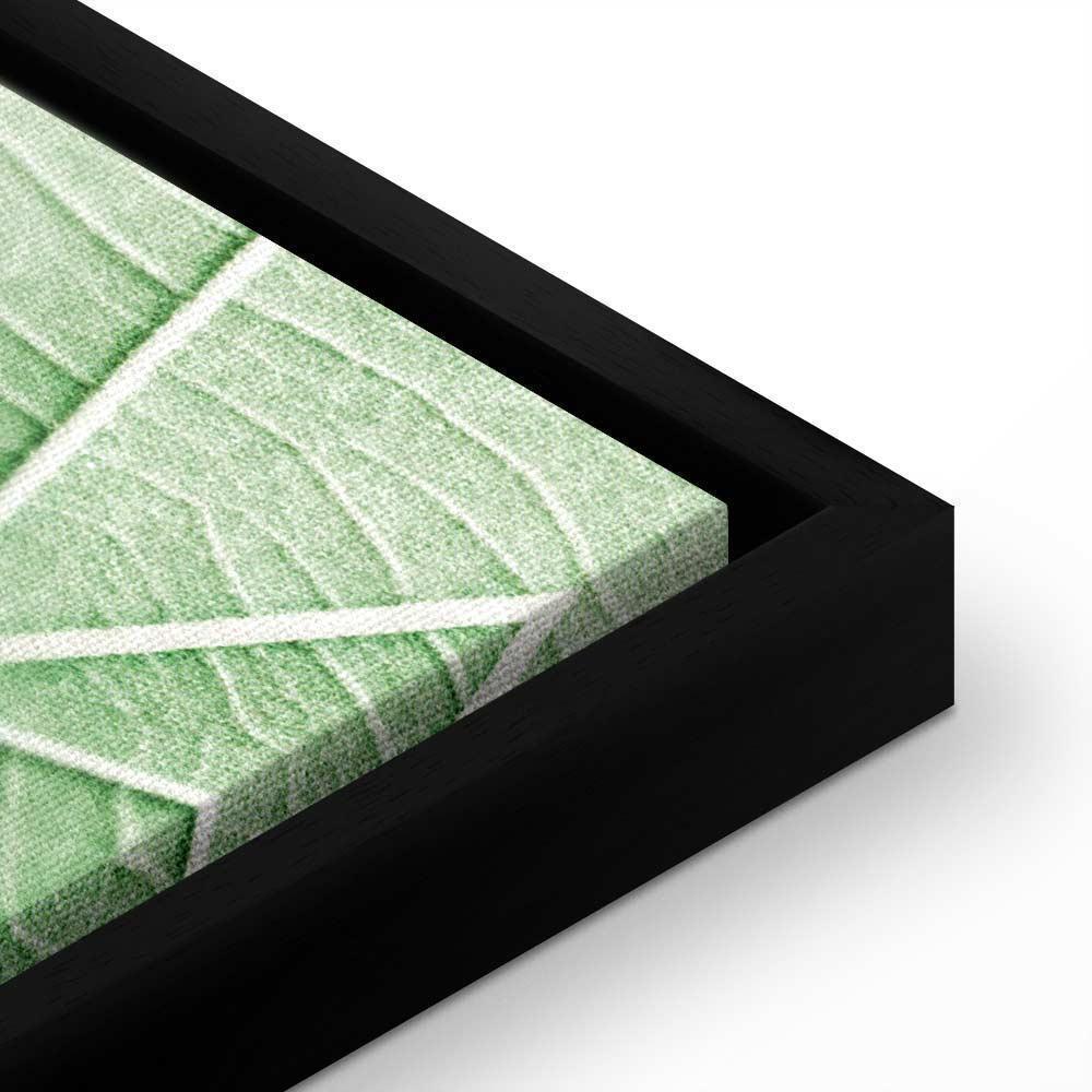 Leinwandbild - Malachite Leaf (1 Part) Vertical