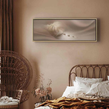 Leinwandbild - Delicate Feather Artgeist