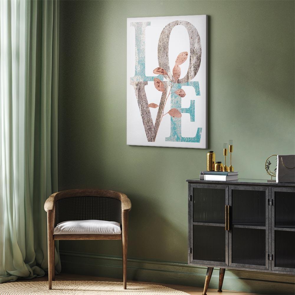 Leinwandbild - Flourishing Letters (1 Part) Vertical