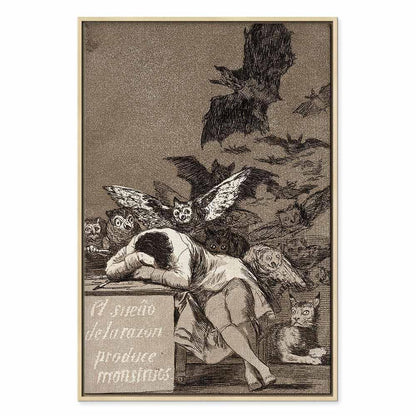 Leinwandbild - Francisco Goya – The Sleep of Reason Produces Monsters