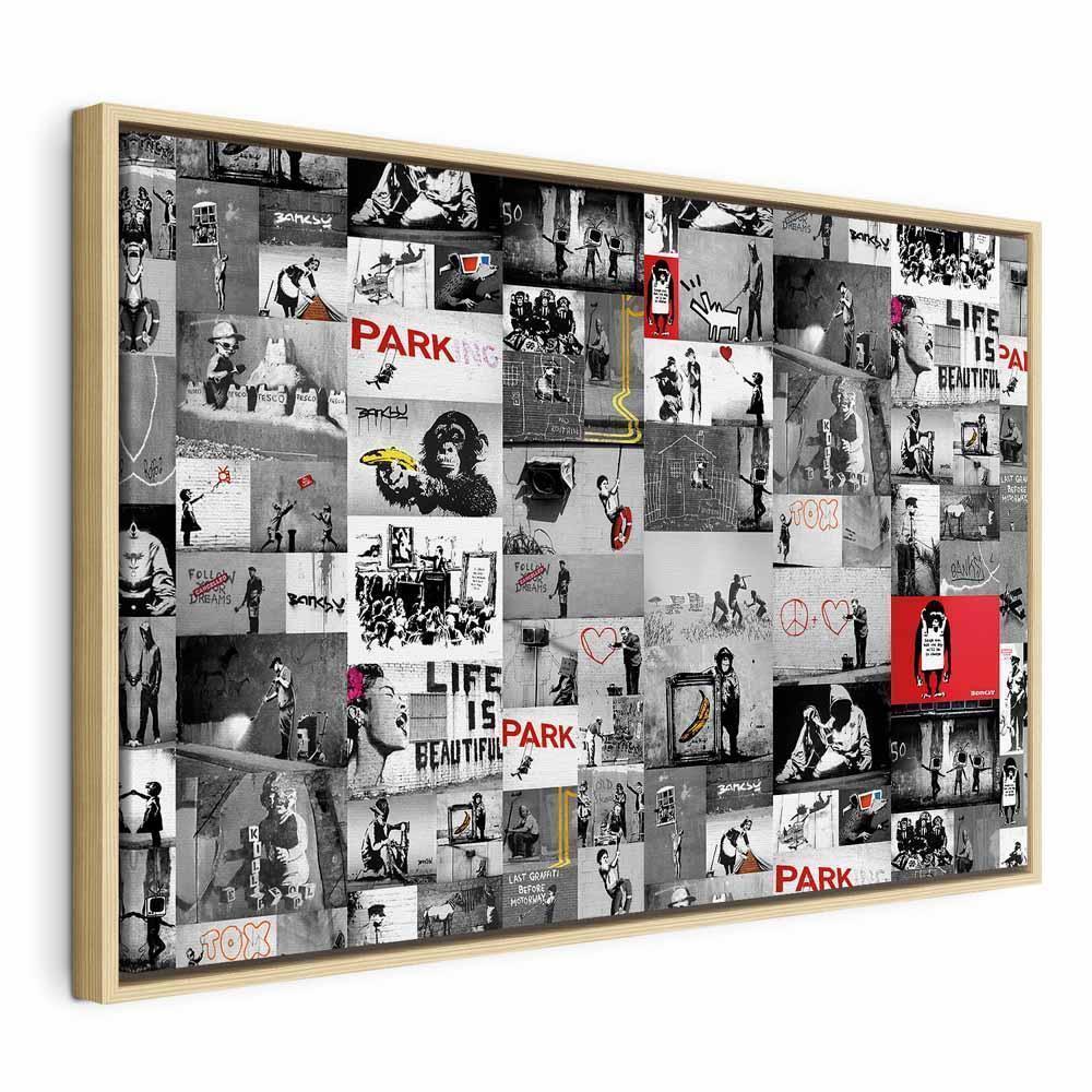 Leinwandbild - Street Art: Banksy