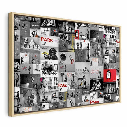 Leinwandbild - Street Art: Banksy