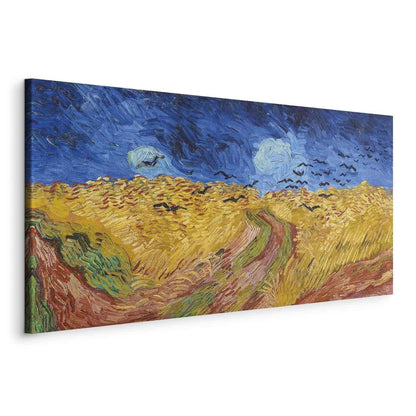 Leinwandbild - Wheatfield With Crows Artgeist