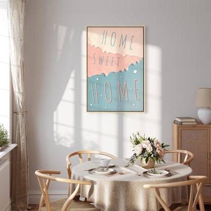 Leinwandbild - Inscriptions: Home Sweet Home (1 Part) Vertical