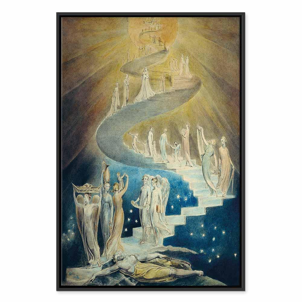 Leinwandbild Jakobsleiter William Blake – Religiöse Kunstgeschichte