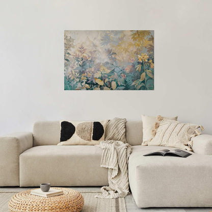 „Poster buntes Blumenmuster im Tapestry-Stil“

