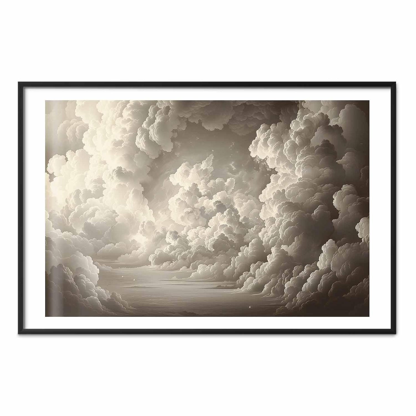 Poster - Whisper of Illuminated Clouds: Soft Light Play in the Sky Theater