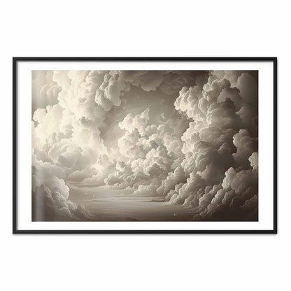 Poster - Whisper of Illuminated Clouds: Soft Light Play in the Sky Theater