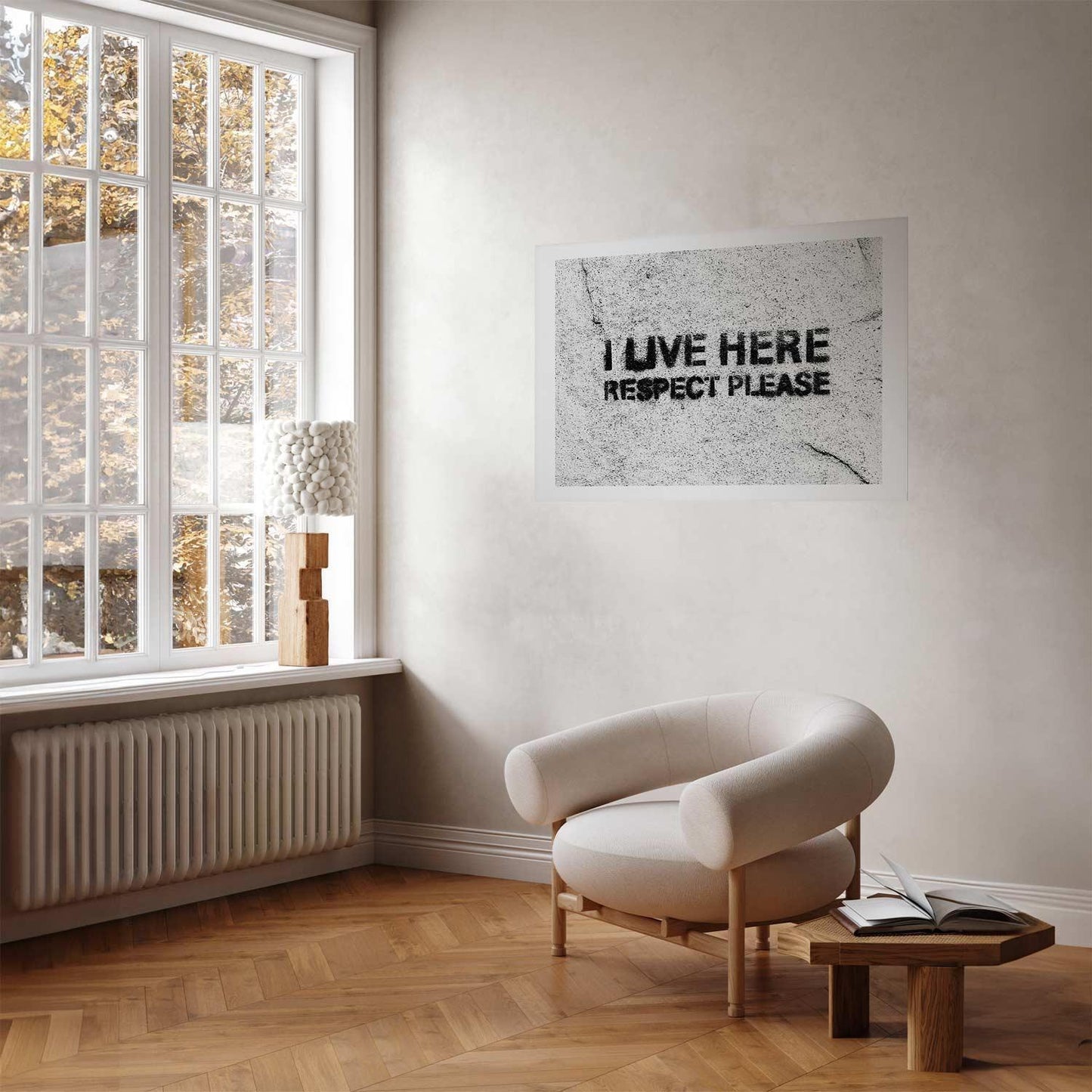 Poster - I Live Here, Respect Please Artgeist