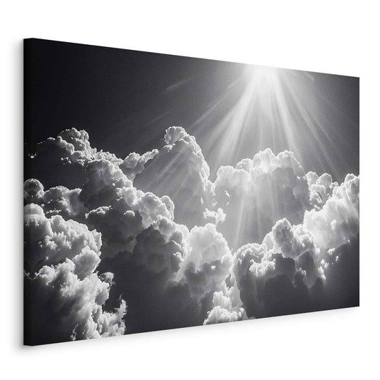 Leinwandbild - Hope in the Clouds: Inspiring Rays of the Sun – Awaken Emotions Artgeist