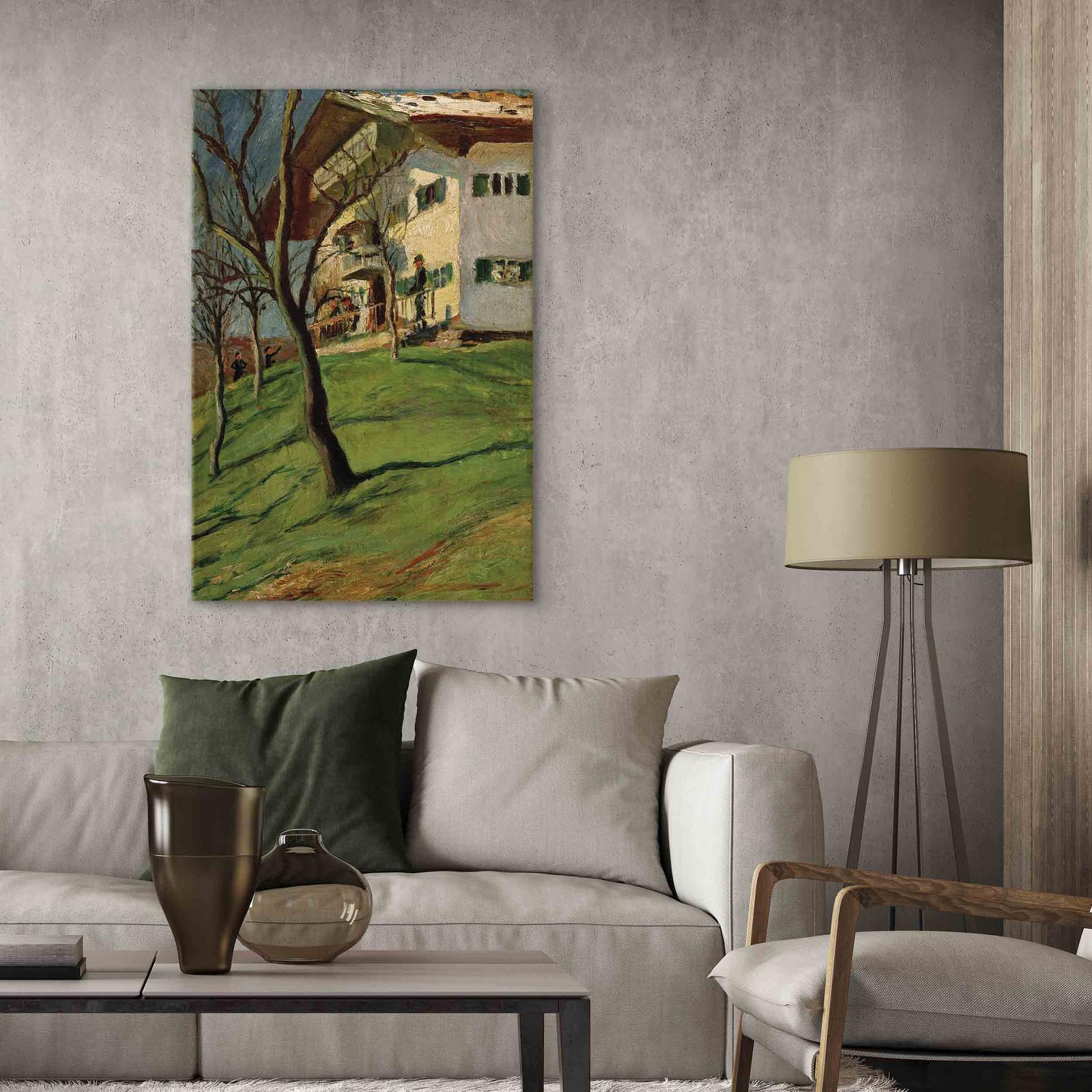 Leinwandbild - Unser Häuschen in Tegernsee (August Macke) Artgeist