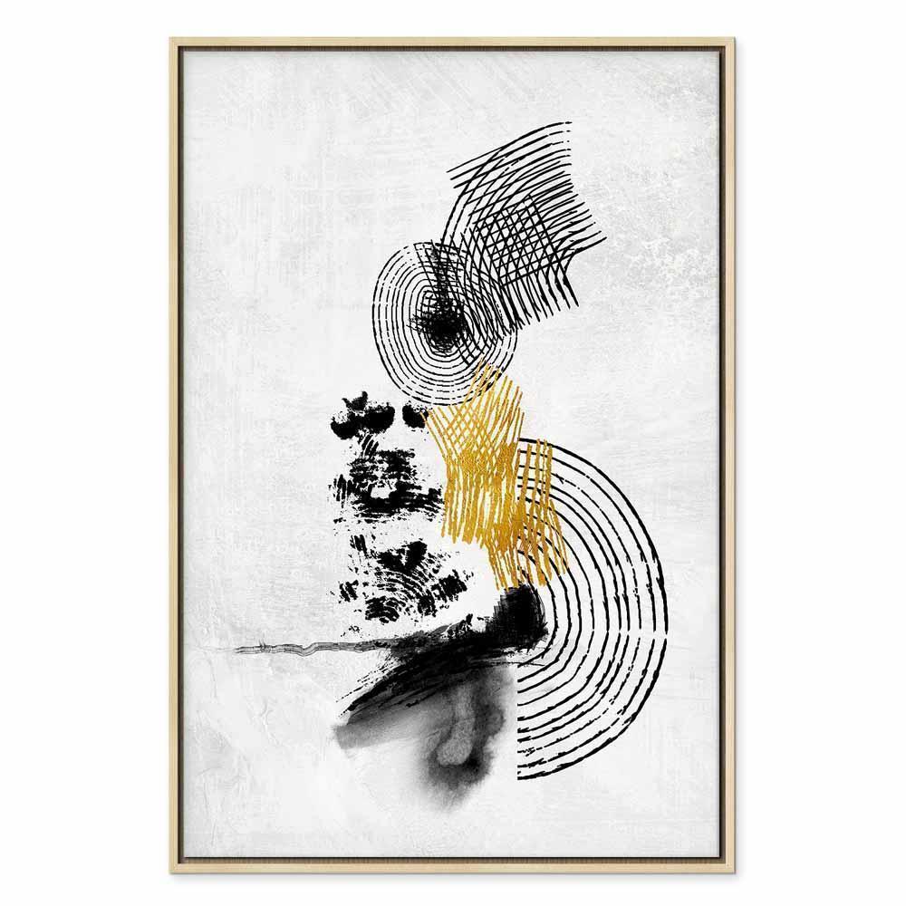 Leinwandbild - Landscape With the Sun (1 Part) Vertical