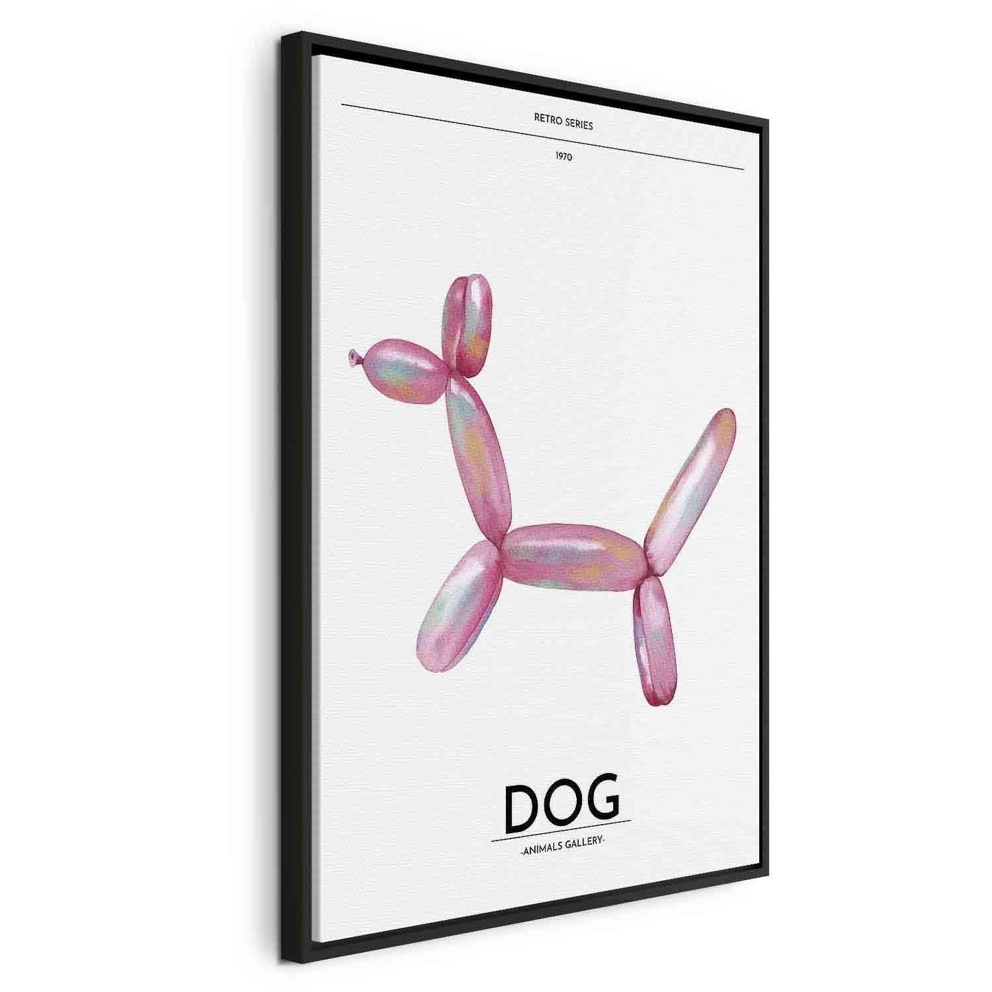 Leinwandbild - Holo-Dog - Colorful Dog in Retro Style Artgeist