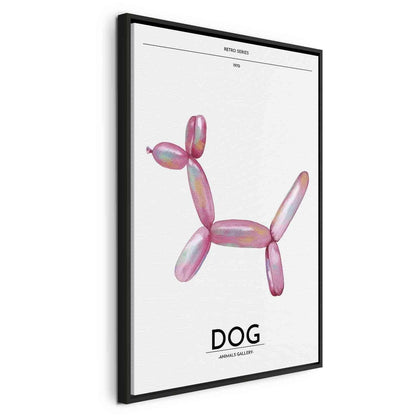 Leinwandbild - Holo-Dog - Colorful Dog in Retro Style Artgeist
